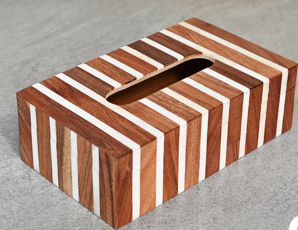 Wooden Resin Tissue Box